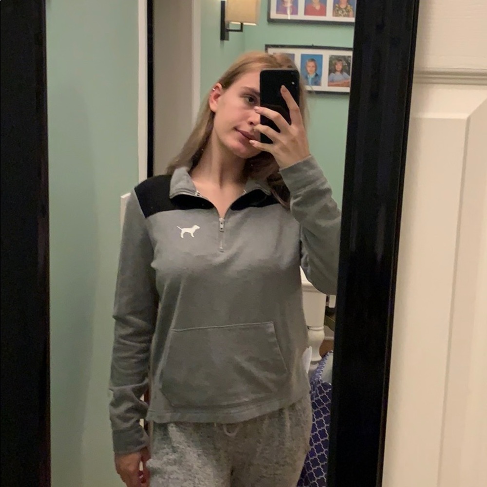 A half zip up pullover